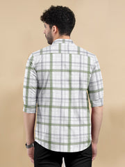 SoftWeave Checked Linen Cotton Shirt