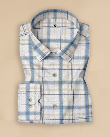 SoftWeave Checked Linen Cotton Shirt