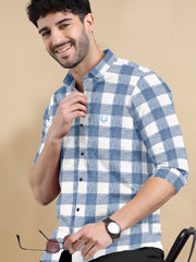 Metro Gingham Elite Cotton-Linen Shirt