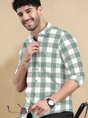 Metro Gingham Elite Cotton-Linen Shirt