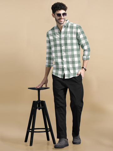 Metro Gingham Elite Cotton-Linen Shirt