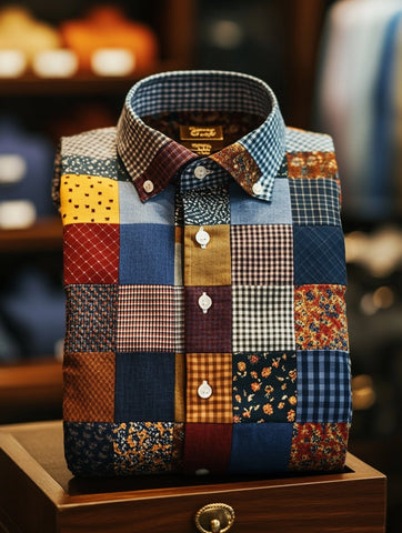 Men's Luxury Contrast Color Shirt