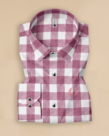 Metro Gingham Elite Cotton-Linen Shirt