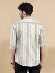 Linear Luxe Cotton-Linen Shirt