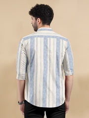 Linear Luxe Cotton-Linen Shirt