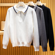 Textured half-zip Polo