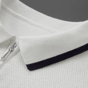 Textured half-zip Polo
