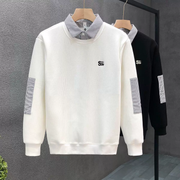 Striped Panel Sweatshirt