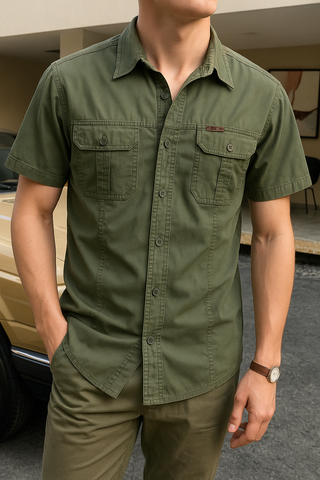 Elite Cargo Half Sleeve Double Pocket Shirts