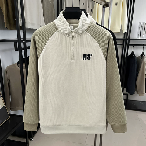 Aristo Corded Quarter-Zip Sweatshirt