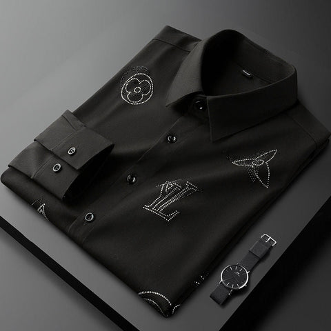 Diamond Accent Formal Shirt