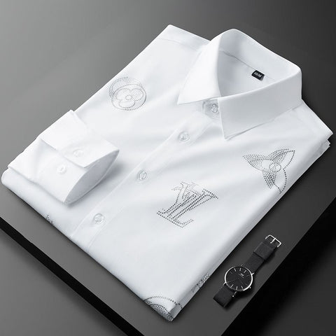 Diamond Accent Formal Shirt