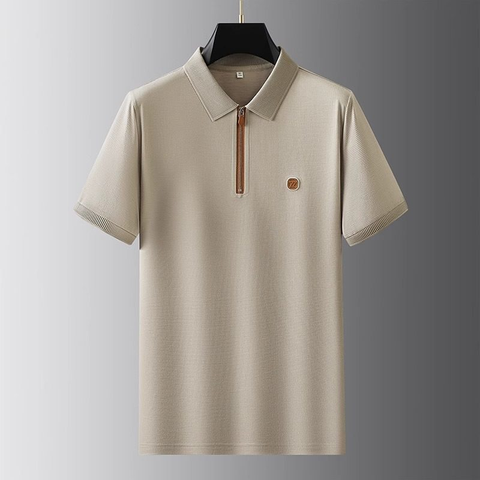 Heritage Zipline Crest Polo T-Shirt