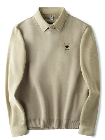 Royal Legacy Embroidered Collar Sweatshirt