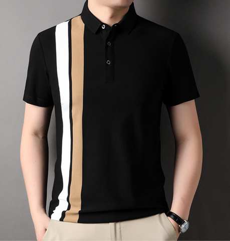 Velocity Stripe Polo T-Shirt