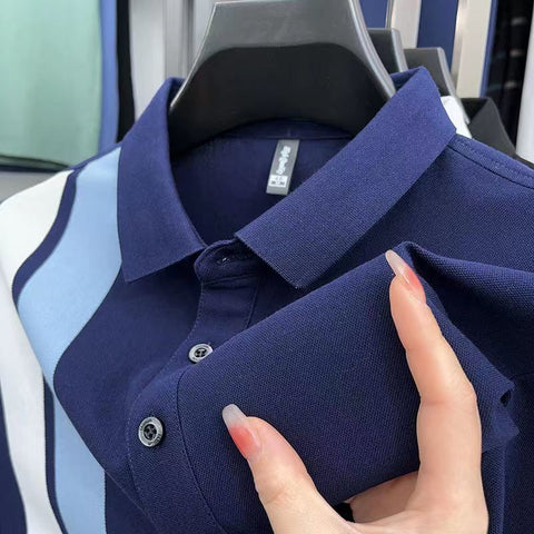 Velocity Stripe Polo T-Shirt