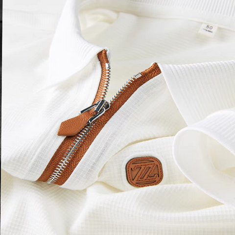 Heritage Zipline Crest Polo T-Shirt