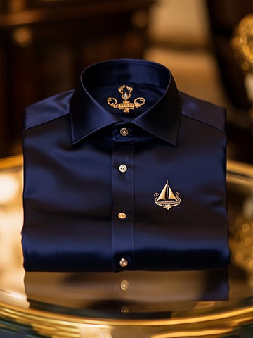 Men's Silk Luxury Business Shirt