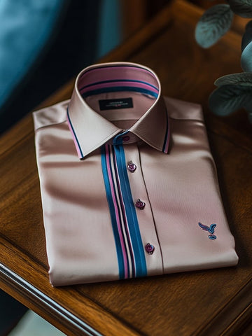 Men’s Striped Button-Down Shirt