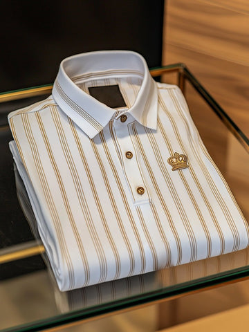 Men’s Vintage Business Polo Shirt