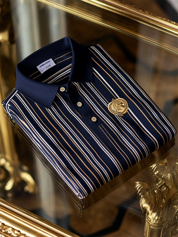 Men’s Striped Polo Shirt