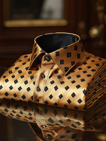 Men’s Satin Luxe Print Shirt