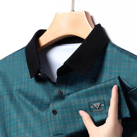 Lavish Branded Plaid Polo T-Shirts