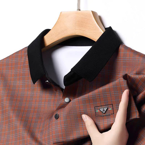 Lavish Branded Plaid Polo T-Shirts