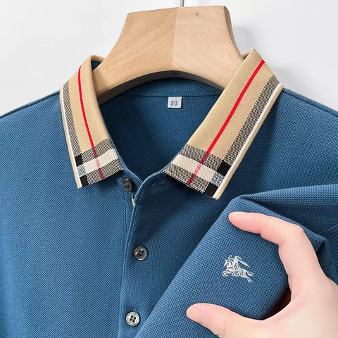 AristoCheck Emblem Collar Polo