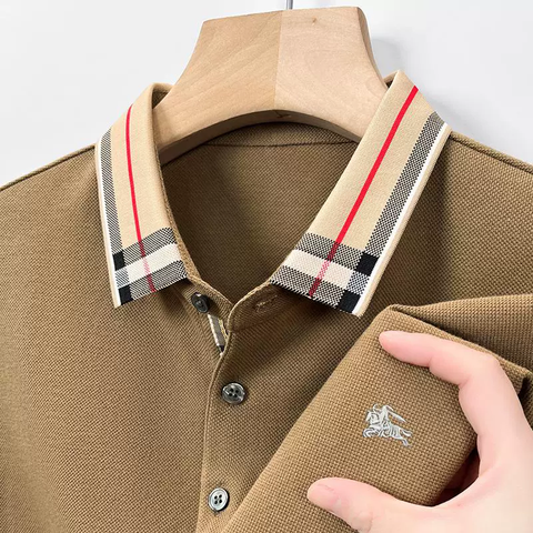 AristoCheck Emblem Collar Polo