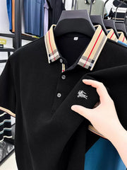 AristoCheck Emblem Collar Polo