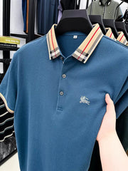 AristoCheck Emblem Collar Polo