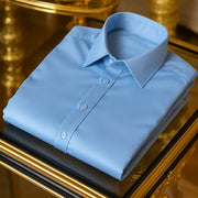 Men's Silk Luxury Business Long Sleeve Shirt